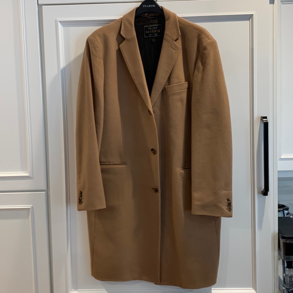 100% cashmere camel color coat